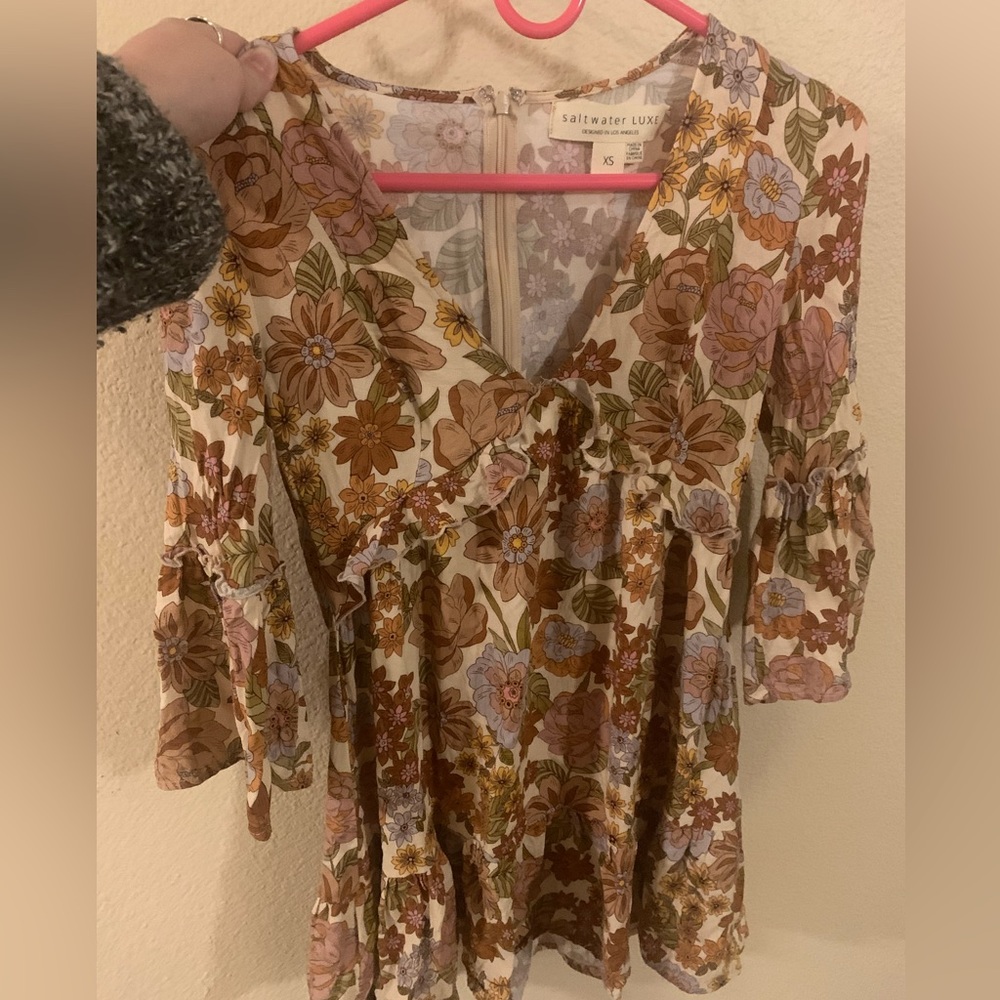 Saltwater Lux brand new dress. Floral multi-colored